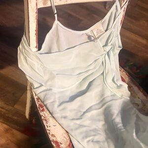 Light Blue Spaghetti Strap gown